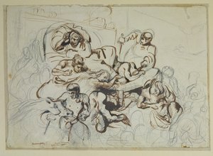 Studio per la morte di Sardanapalo, 1864